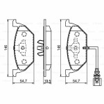 Σετ τακάκια BOSCH 0 986 494 019